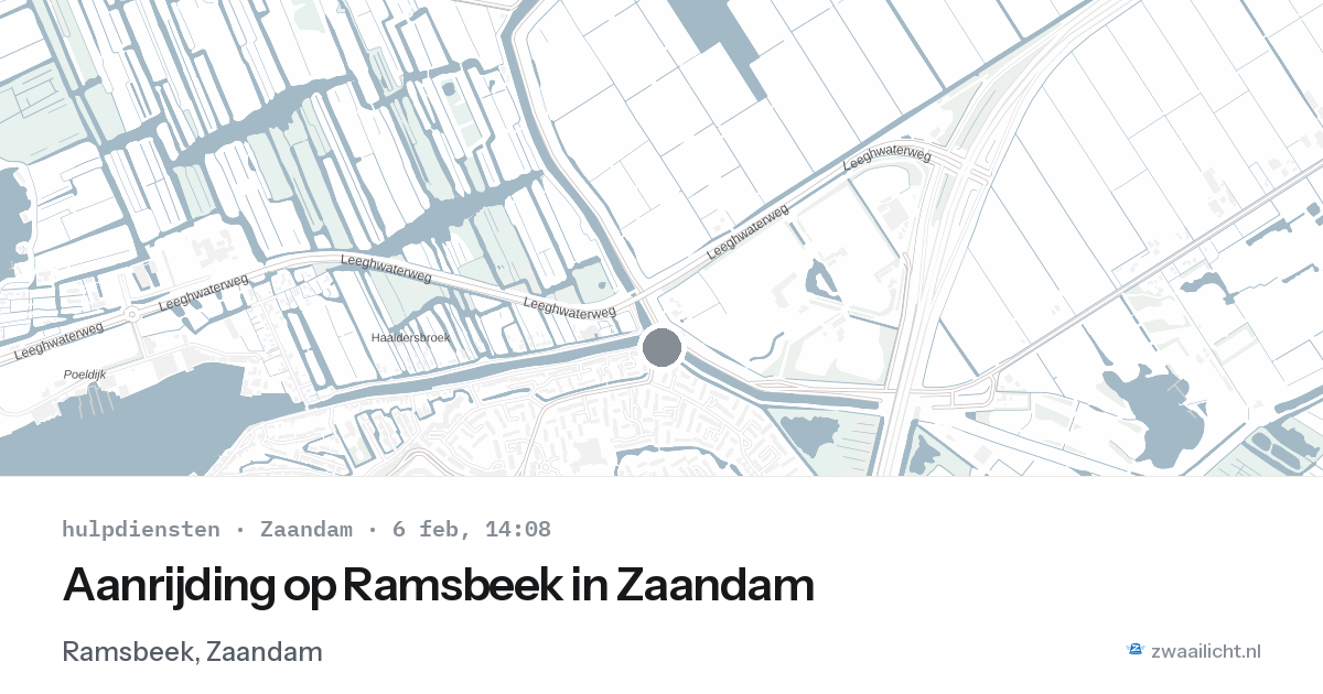 Aanrijding op Ramsbeek in Zaandam — 6 feb 2026