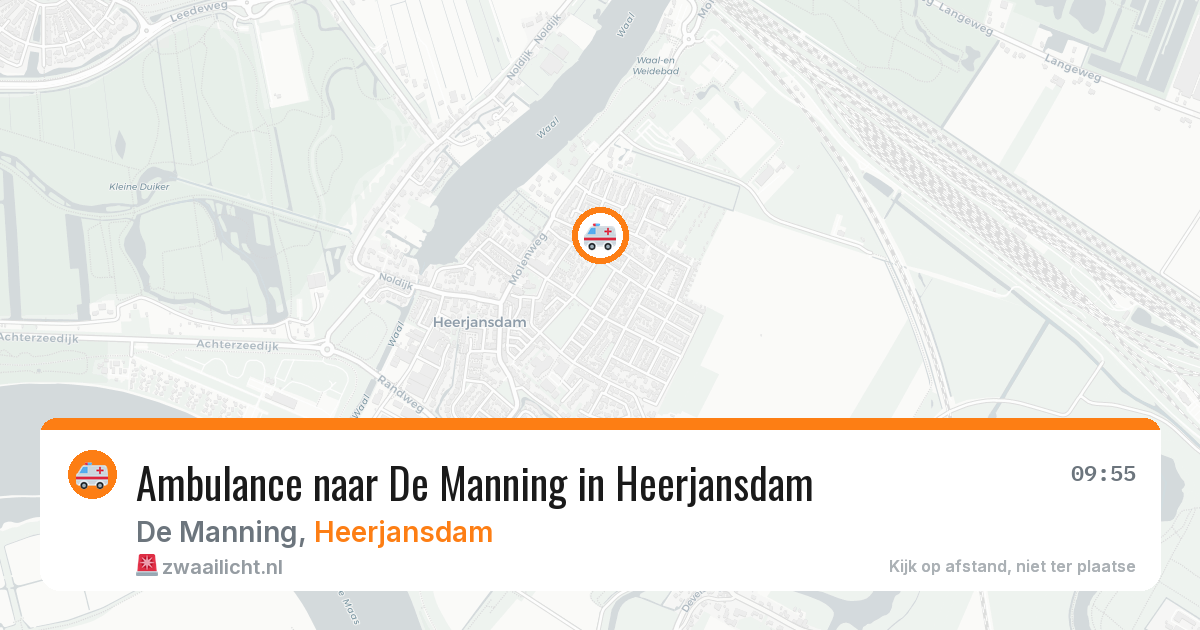 Ambulance naar De Manning in Heerjansdam — 19 mei 2026