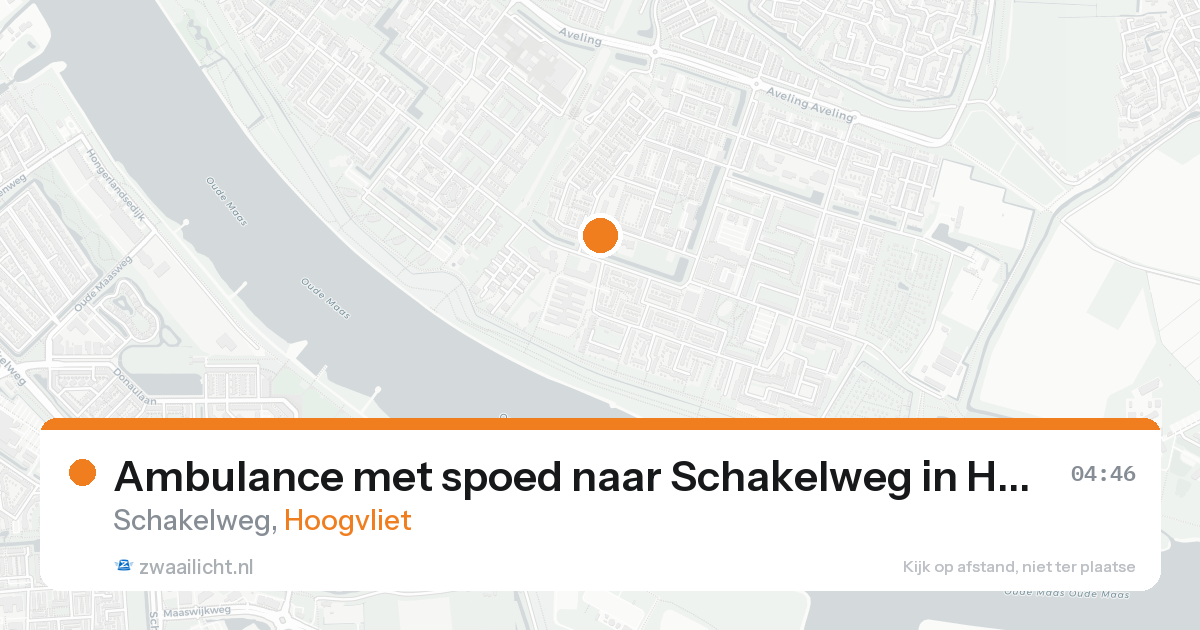 Ambulance met spoed naar Schakelweg in Hoogvliet — 31 mei 2026