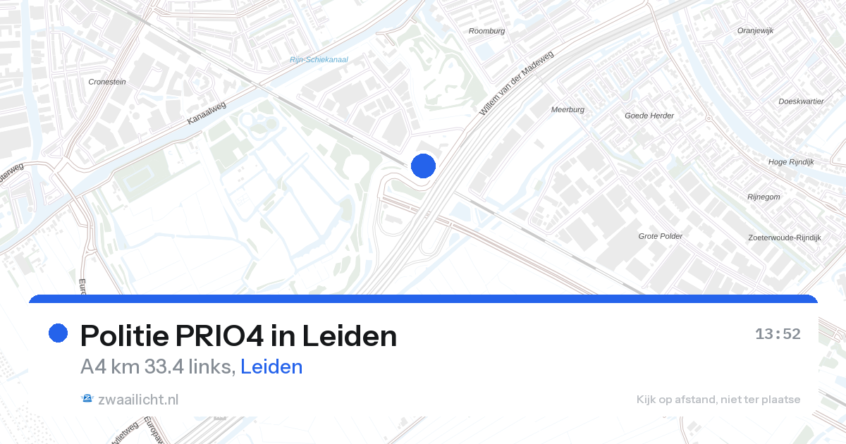 Politie PRIO4 in Leiden — 28 aug 2026 | 🚨 Zwaailicht.nl