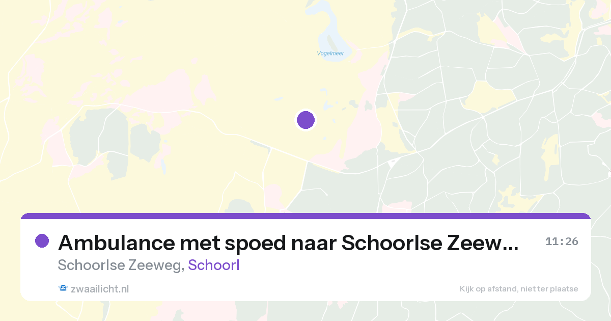 Ambulance met spoed naar Schoorlse Zeeweg in Schoorl — 27 aug 2026