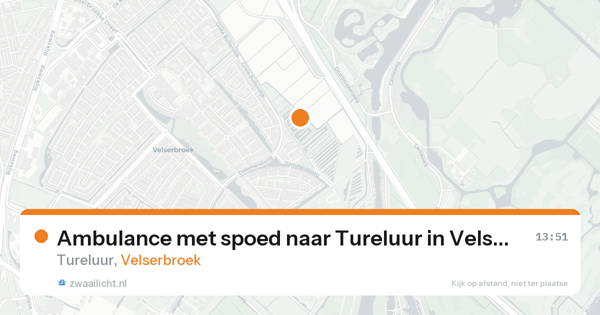 Ambulance met spoed naar Tureluur in Velserbroek — 23 aug 2026