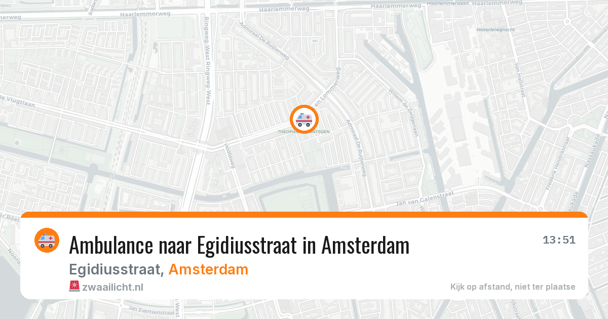 Ambulance naar Egidiusstraat in Amsterdam — 30 jun 2026