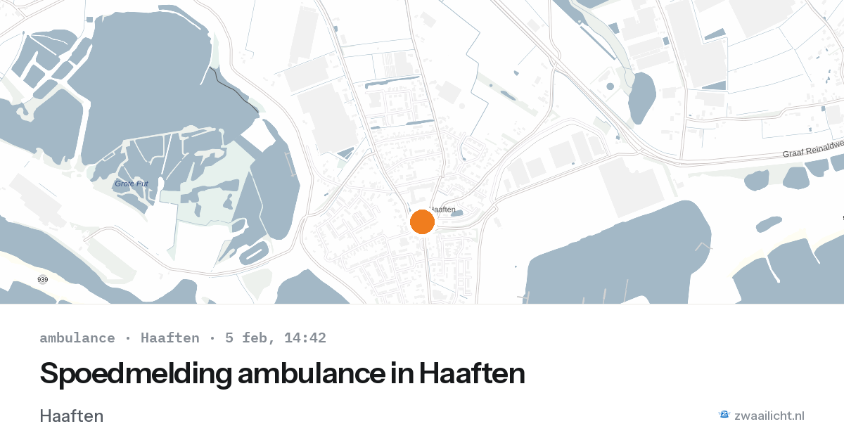 Spoedmelding ambulance in Haaften — 5 feb 2026