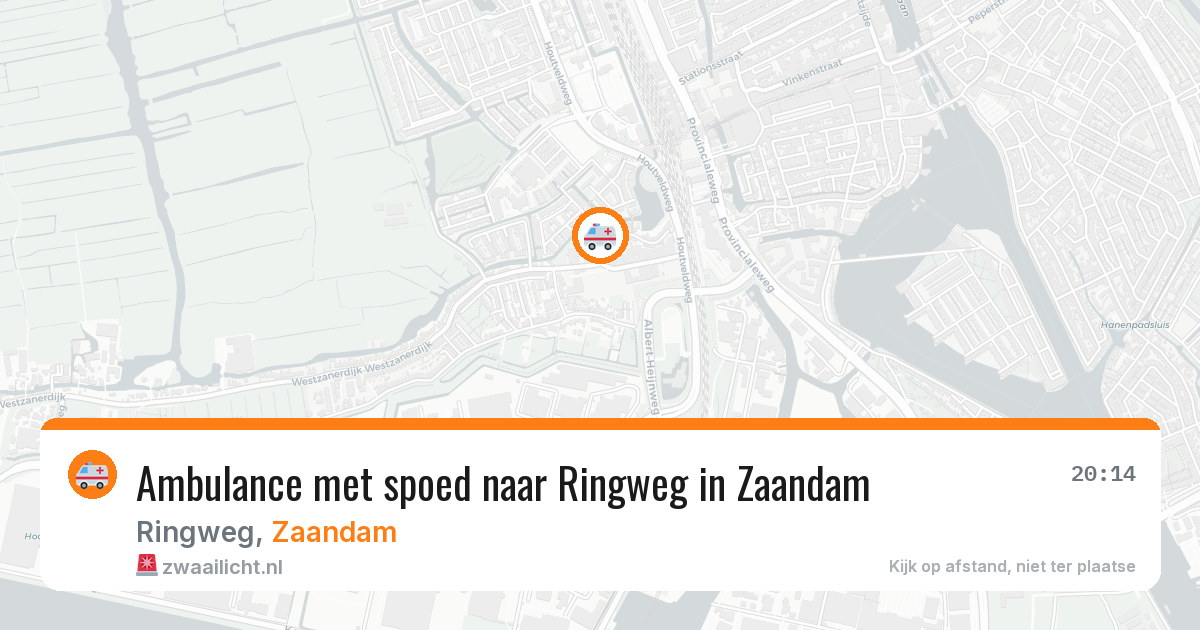 Ambulance met spoed naar Ringweg in Zaandam — 17 jan 2026