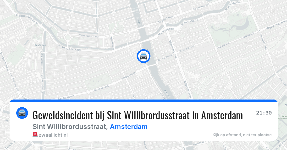 Geweldsincident bij Sint Willibrordusstraat in Amsterdam — 14 jun 2026