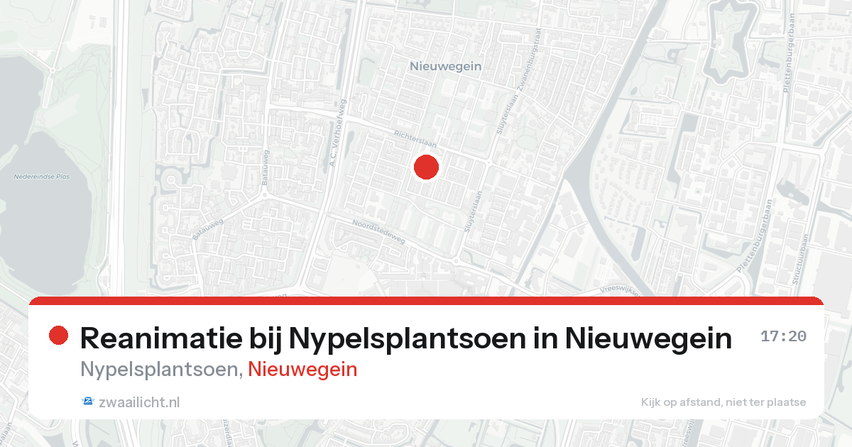 Reanimatie bij Nypelsplantsoen in Nieuwegein — 17 aug 2026