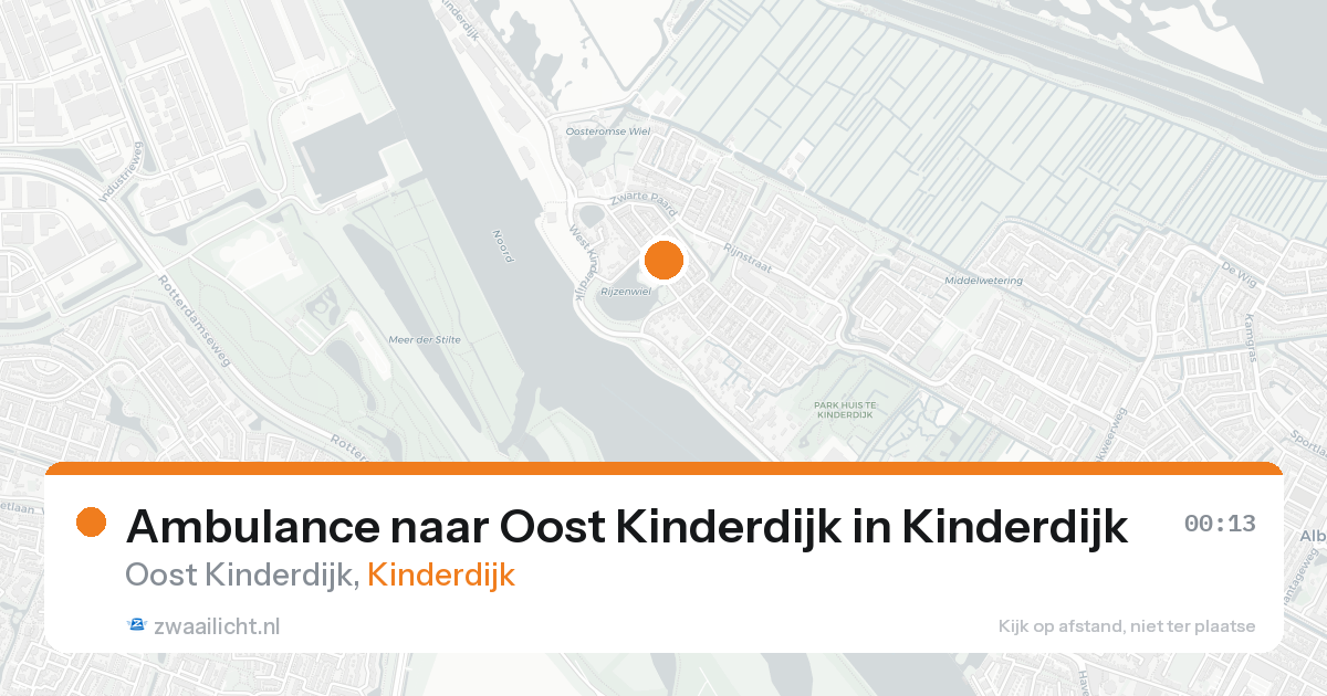 Ambulance naar Oost Kinderdijk in Kinderdijk — 5 jun 2026