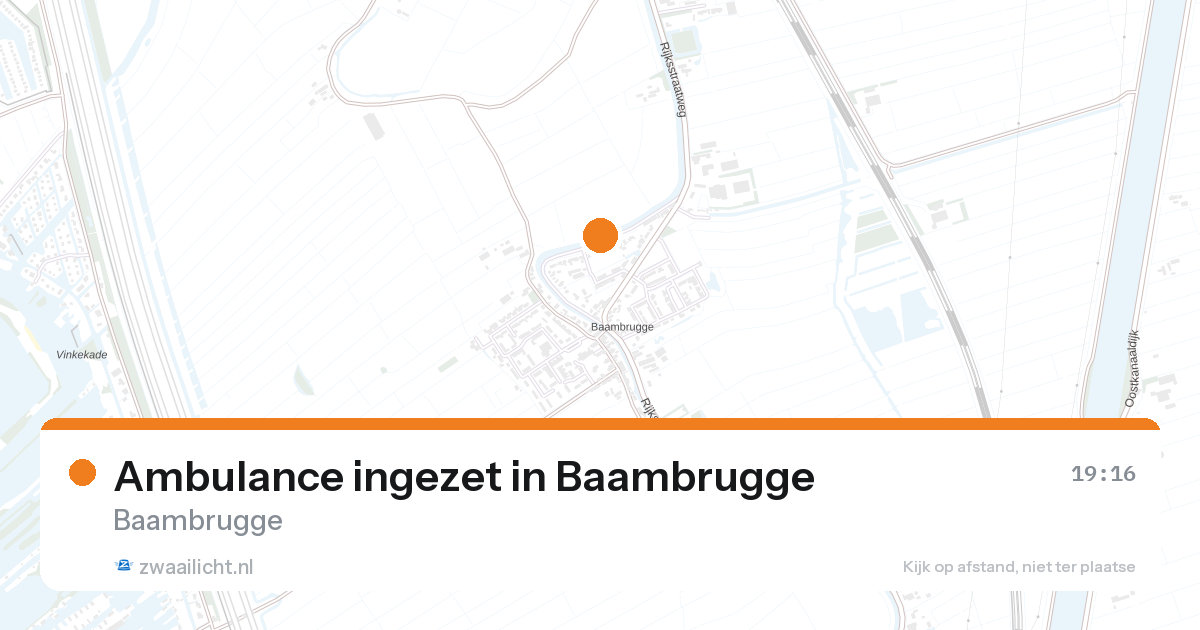 Ambulance ingezet in Baambrugge — 26 aug 2026
