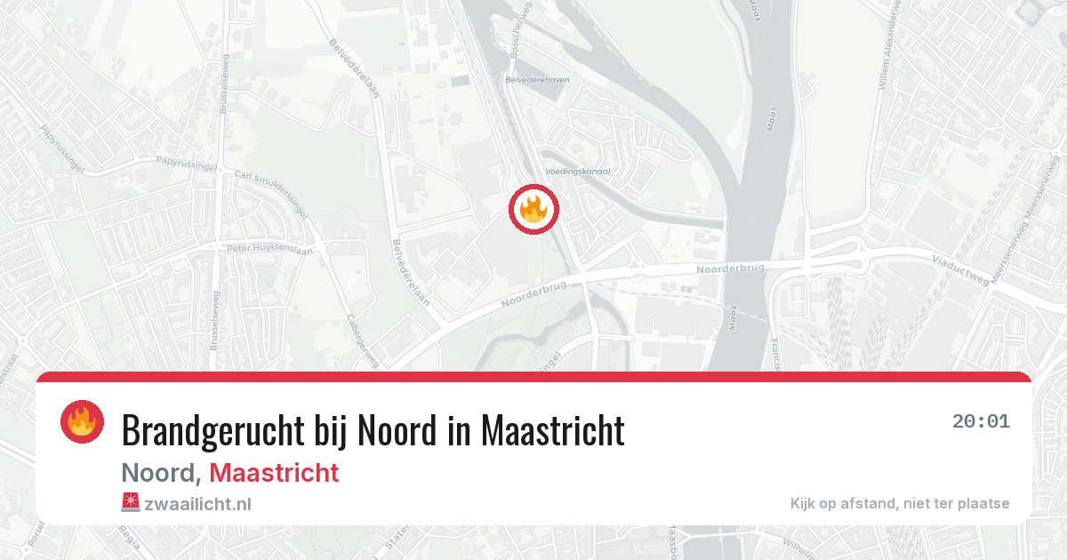 Brandgerucht bij Noord in Maastricht — 30 mei 2026