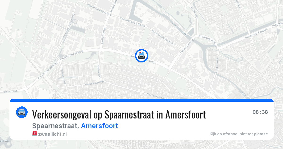 Verkeersongeval op Spaarnestraat in Amersfoort — 1 jun 2026