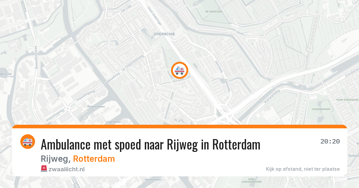 Ambulance met spoed naar Rijweg in Rotterdam — 29 jun 2026