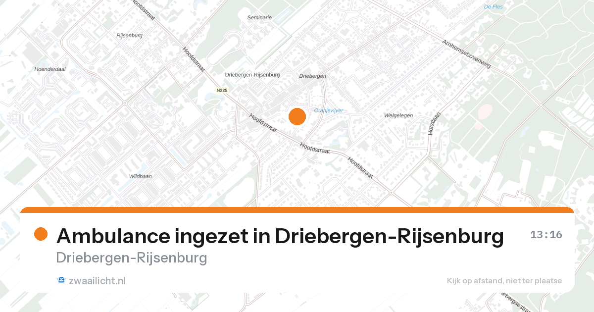 Ambulance ingezet in Driebergen-Rijsenburg — 26 aug 2026