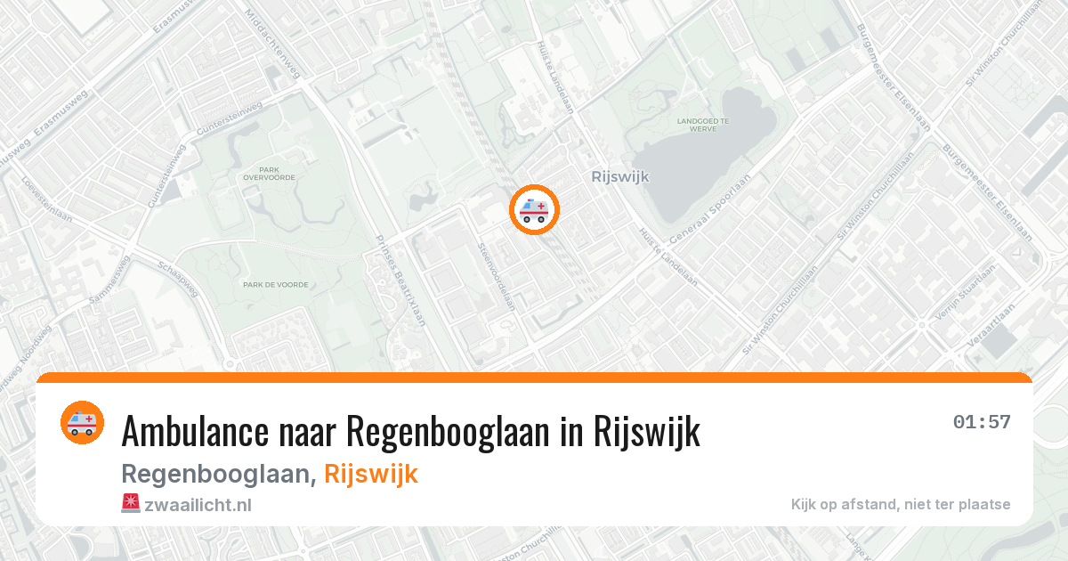 Ambulance naar Regenbooglaan in Rijswijk — 30 jul 2026