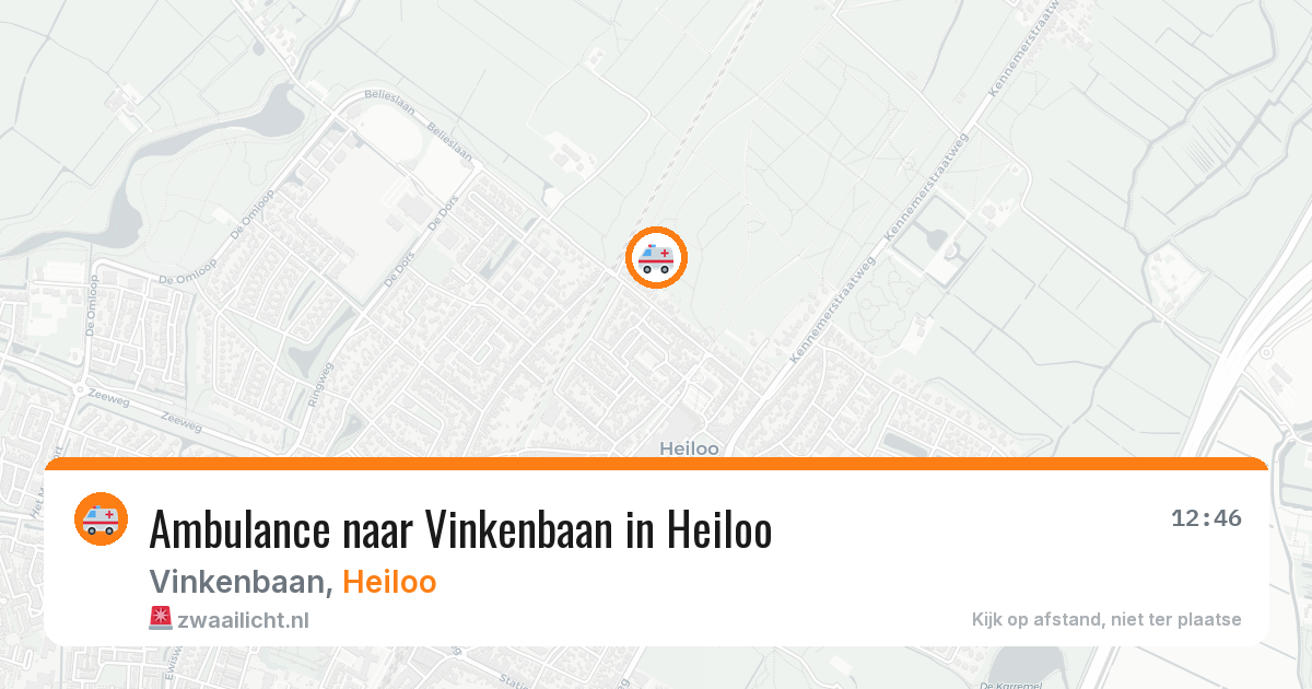Ambulance naar Vinkenbaan in Heiloo — 23 jun 2026