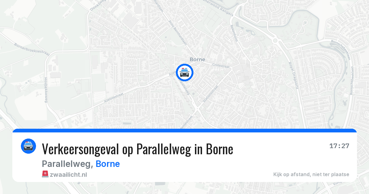 Verkeersongeval op Parallelweg in Borne — 10 apr 2026