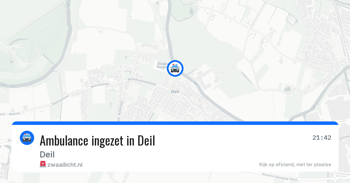 Ambulance ingezet in Deil — 19 jun 2026