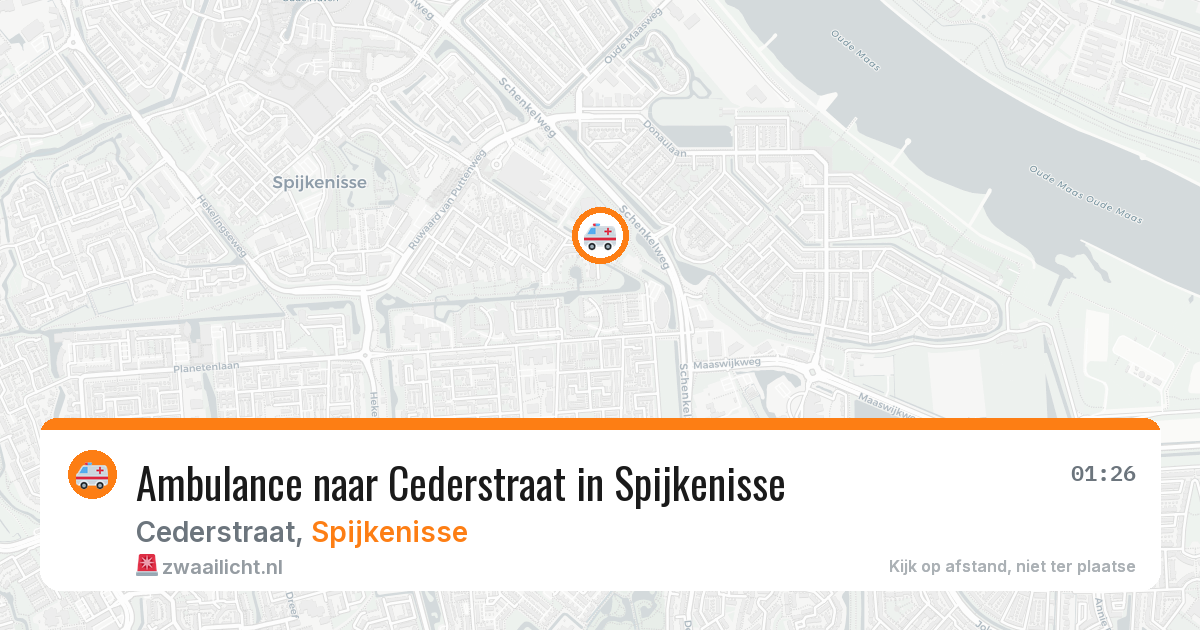 Ambulance naar Cederstraat in Spijkenisse — 3 jun 2026