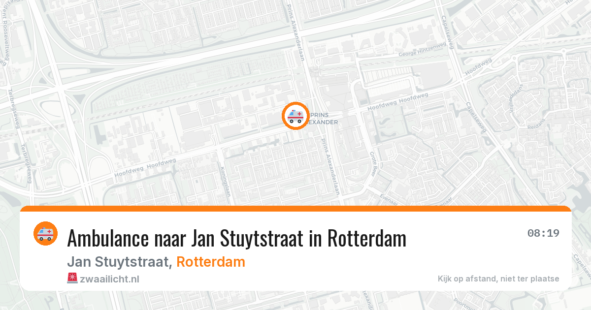Ambulance naar Jan Stuytstraat in Rotterdam — 10 mei 2026