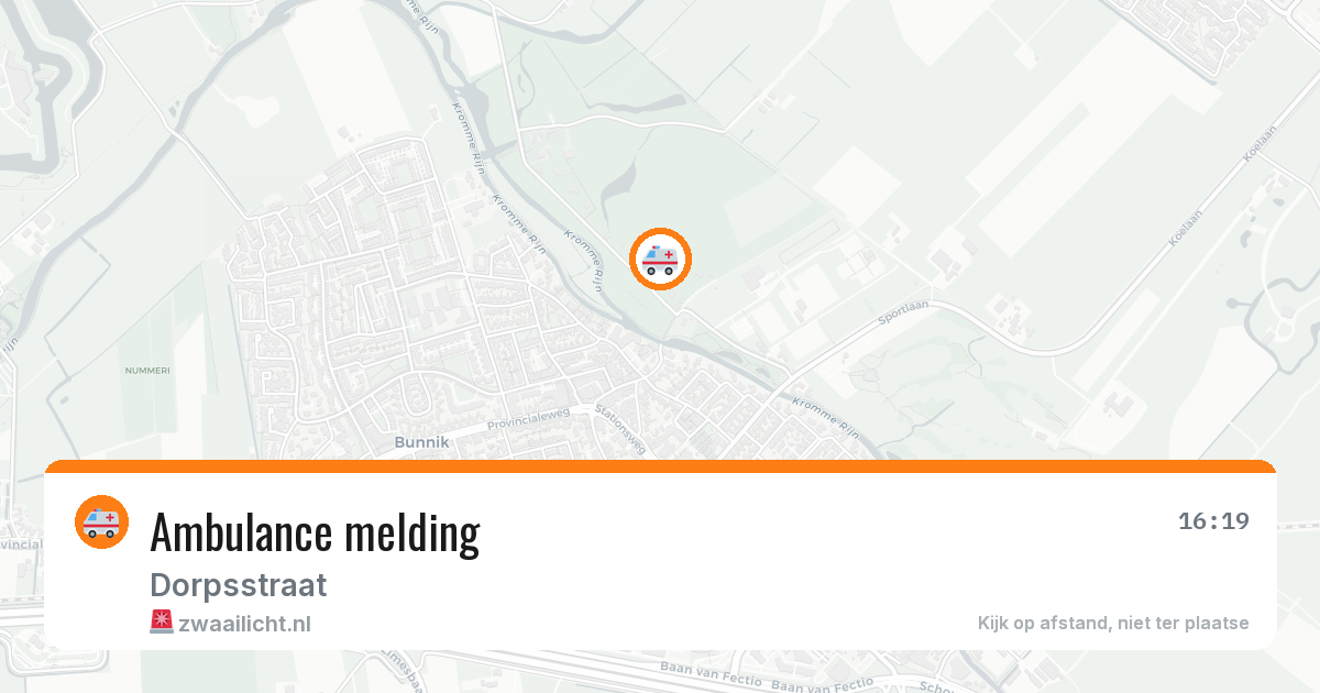 Ambulance melding — 5 jul 2026