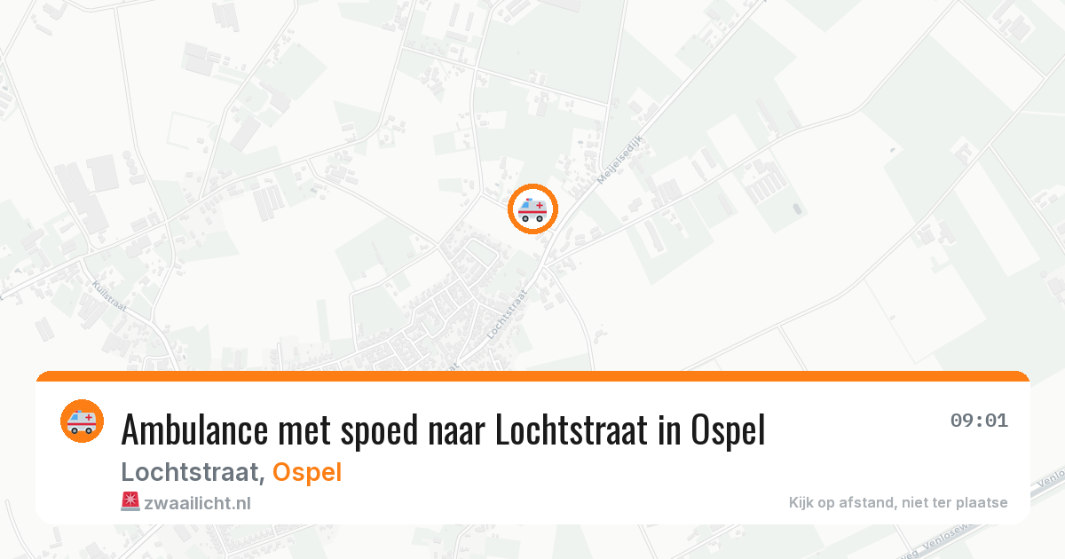 Ambulance met spoed naar Lochtstraat in Ospel — 6 aug 2026