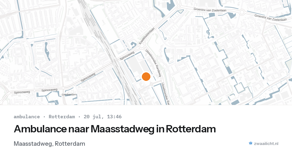 Ambulance naar Maasstadweg in Rotterdam — 20 jul 2026