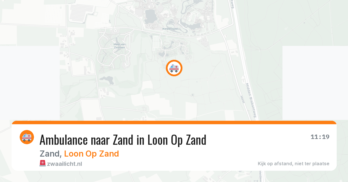 Ambulance naar Zand in Loon Op Zand — 16 mei 2026