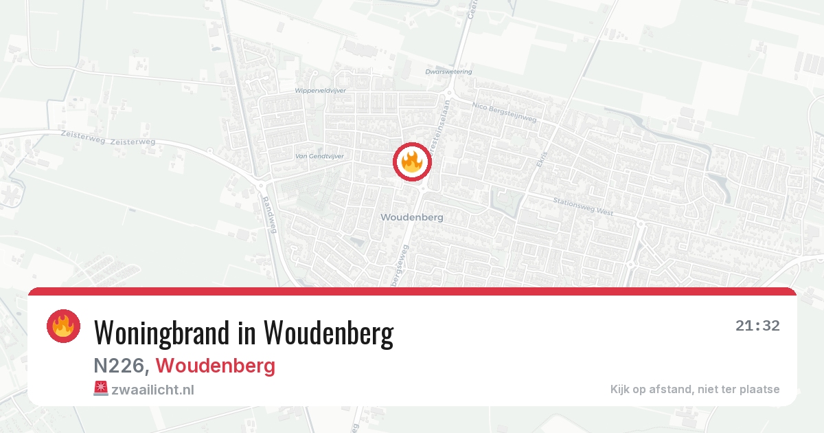 Woningbrand in Woudenberg — 29 mrt 2026