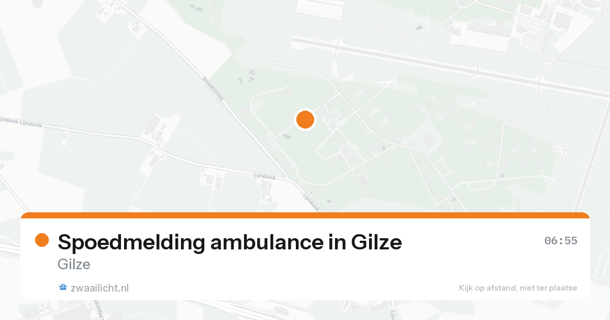 Spoedmelding ambulance in Gilze — 31 jan 2026