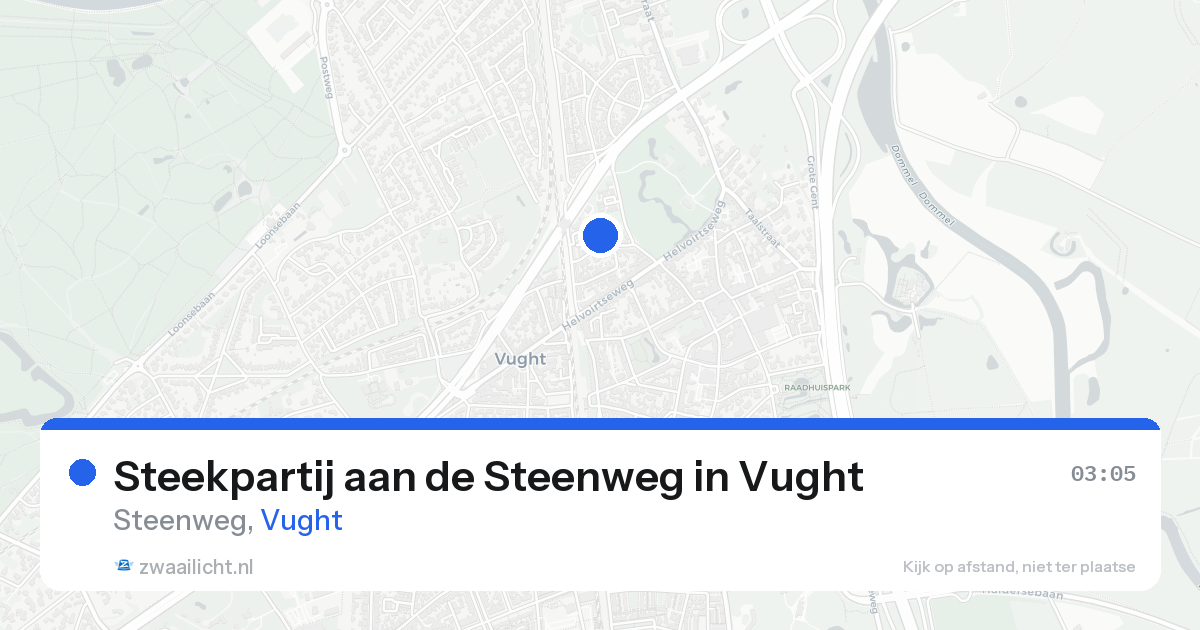 Steekpartij aan de Steenweg in Vught — 6 apr 2026