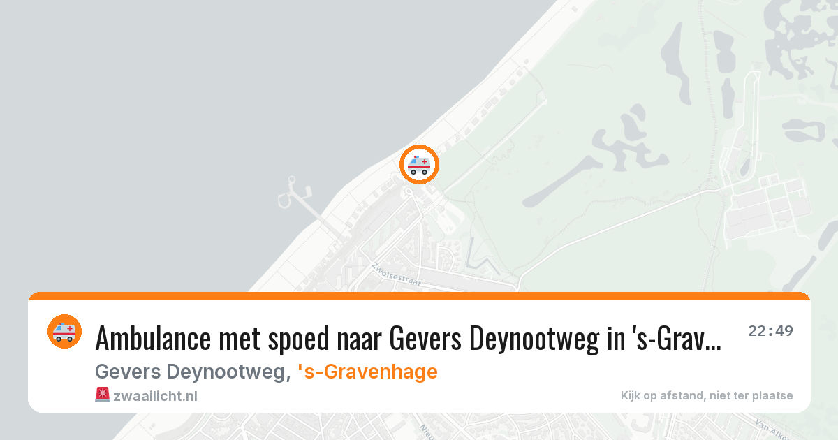 Ambulance met spoed naar Gevers Deynootweg in 's-Gravenhage — 11 jul 2026
