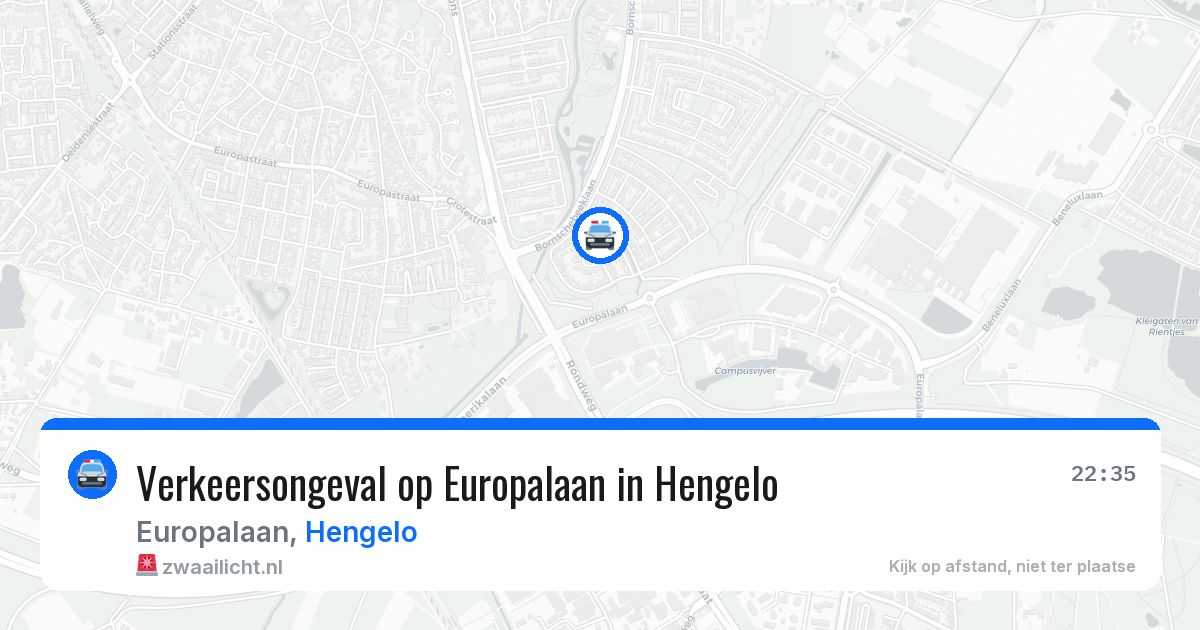 Verkeersongeval op Europalaan in Hengelo — 27 apr 2026