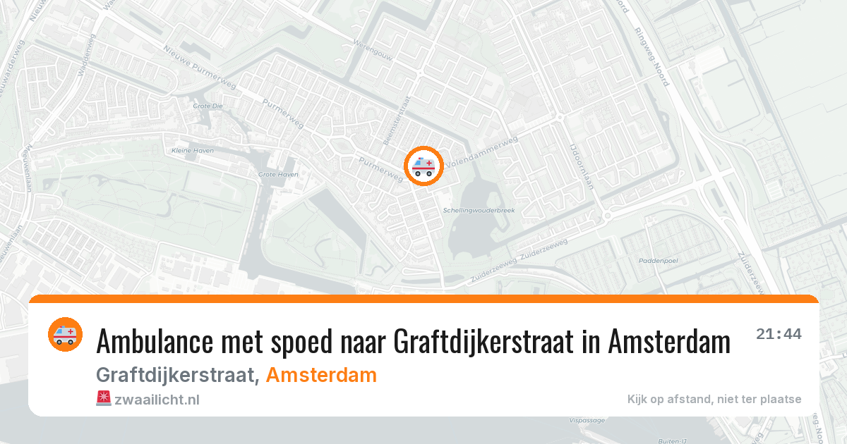 Ambulance met spoed naar Graftdijkerstraat in Amsterdam — 2 jun 2026