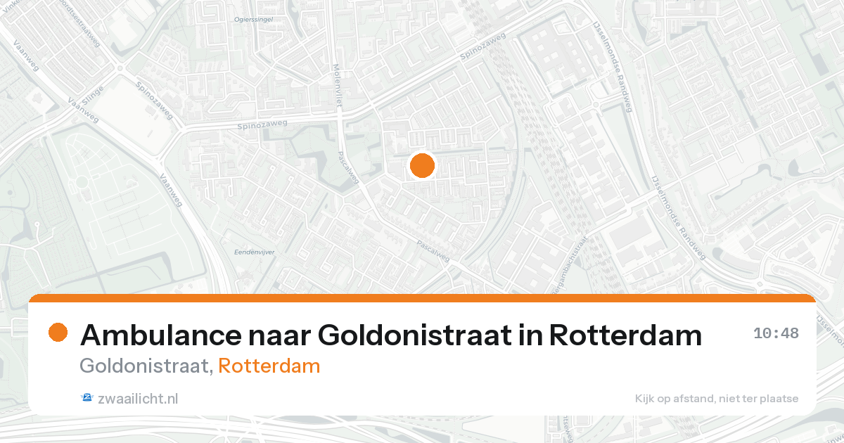Ambulance naar Goldonistraat in Rotterdam — 3 jul 2026