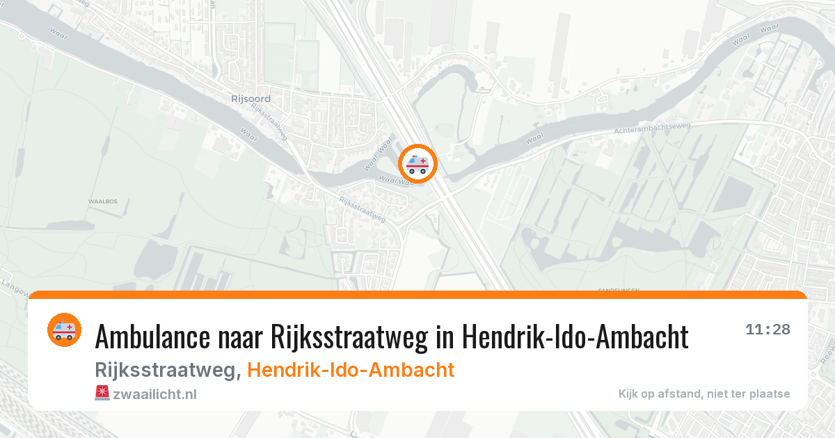Ambulance naar Rijksstraatweg in Hendrik-Ido-Ambacht — 20 jun 2026
