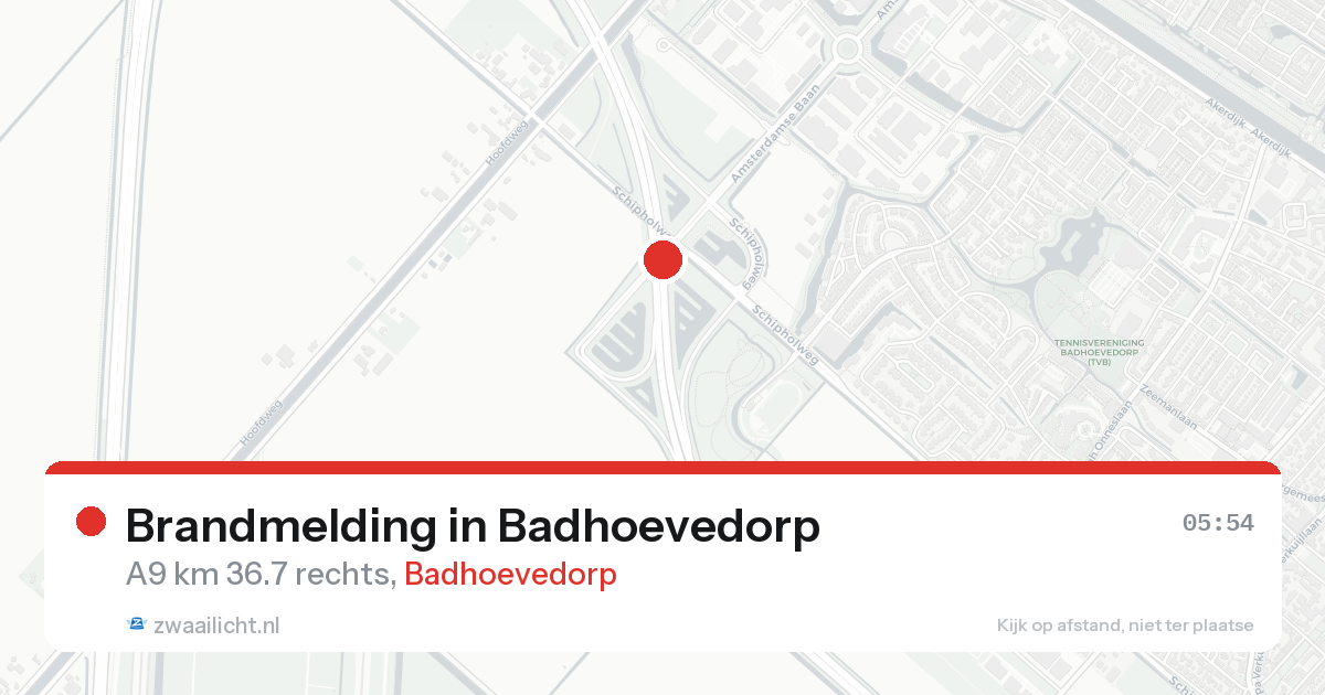 Brandmelding in Badhoevedorp — 24 aug 2026