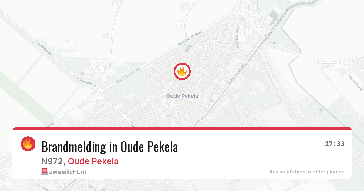 Brandmelding in Oude Pekela — 20 jun 2026