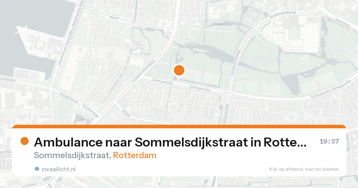 Ambulance naar Sommelsdijkstraat in Rotterdam — 29 mei 2026