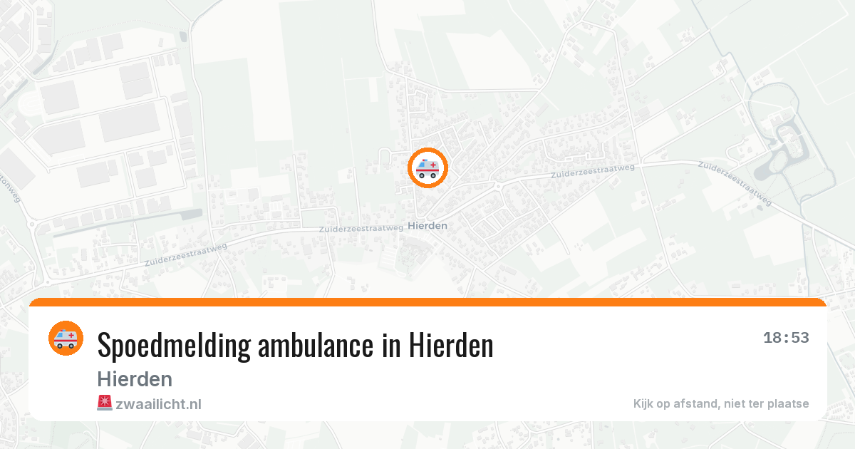 Spoedmelding ambulance in Hierden — 27 mrt 2026