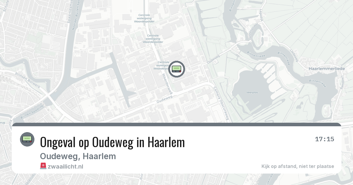 Ongeval op Oudeweg in Haarlem — 4 mrt 2026