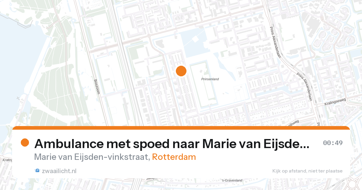 Ambulance met spoed naar Marie van Eijsden-vinkstraat in Rotterdam — 12 jun 2026