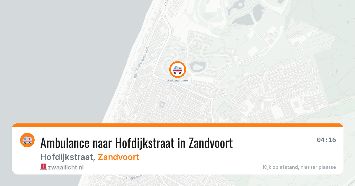 Ambulance naar Hofdijkstraat in Zandvoort — 20 mei 2026