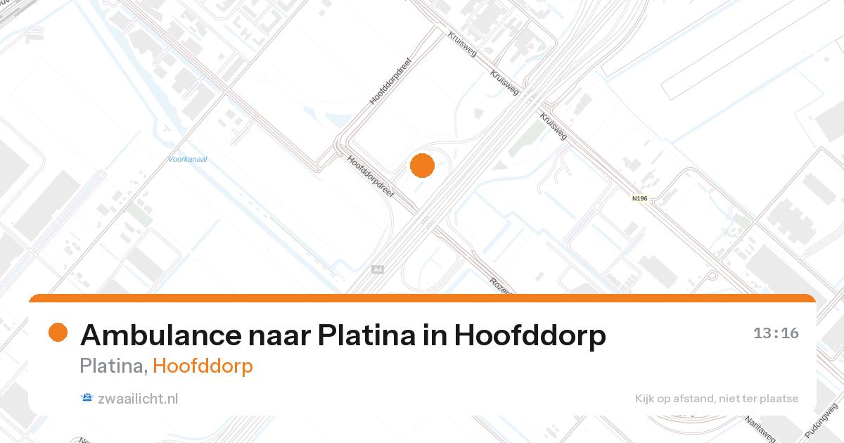 Ambulance naar Platina in Hoofddorp — 12 jun 2026