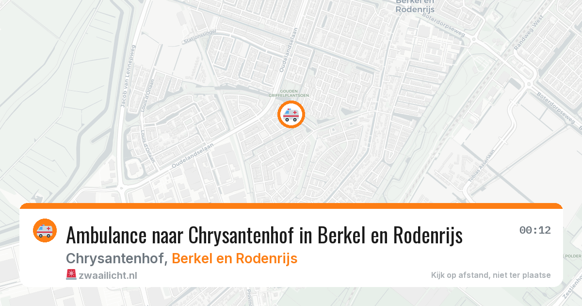 Ambulance naar Chrysantenhof in Berkel en Rodenrijs — 15 jun 2026