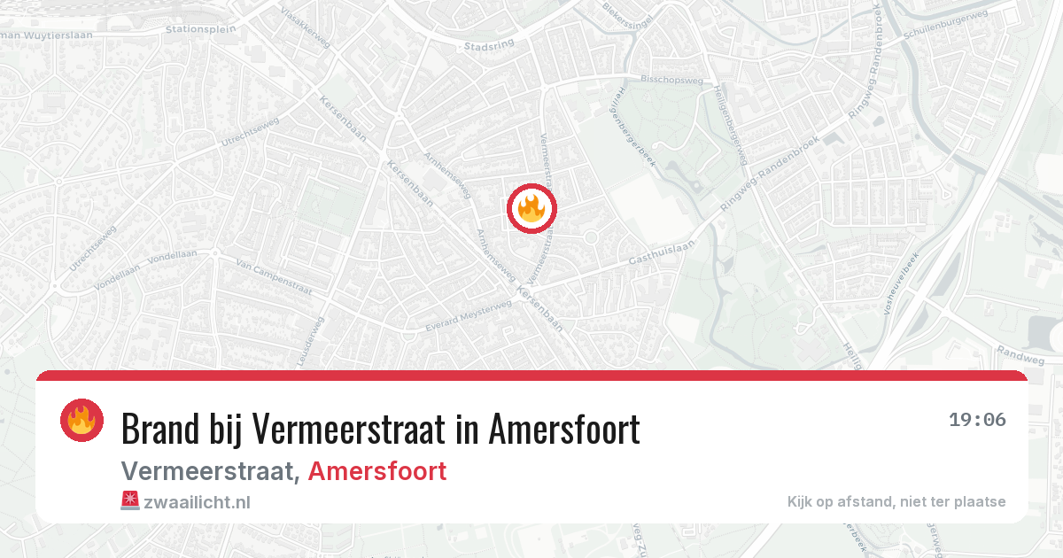 Brand bij Vermeerstraat in Amersfoort — 20 jun 2026