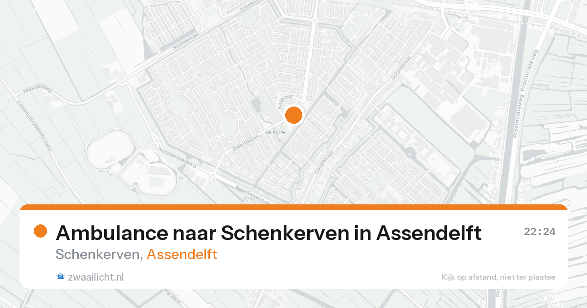 Ambulance naar Schenkerven in Assendelft — 30 jan 2026