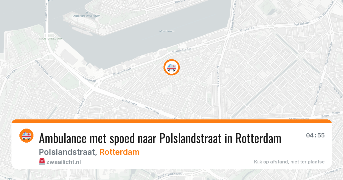 Ambulance met spoed naar Polslandstraat in Rotterdam — 26 jun 2026