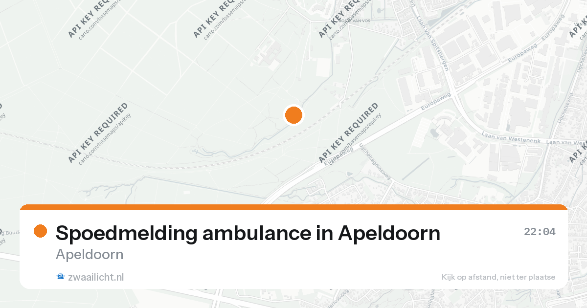 Spoedmelding ambulance in Apeldoorn — 23 aug 2026
