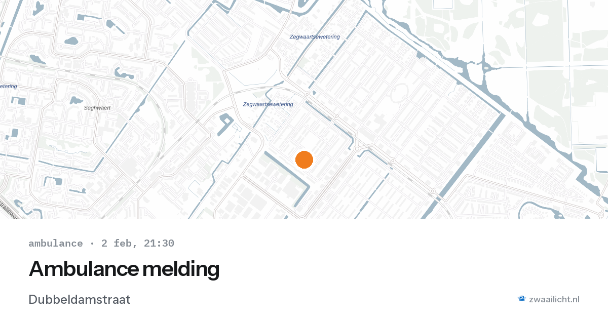 Ambulance melding — 2 feb 2026