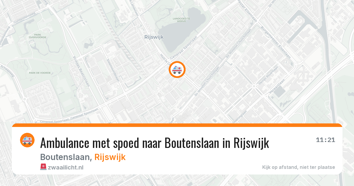 Ambulance met spoed naar Boutenslaan in Rijswijk — 24 jun 2026